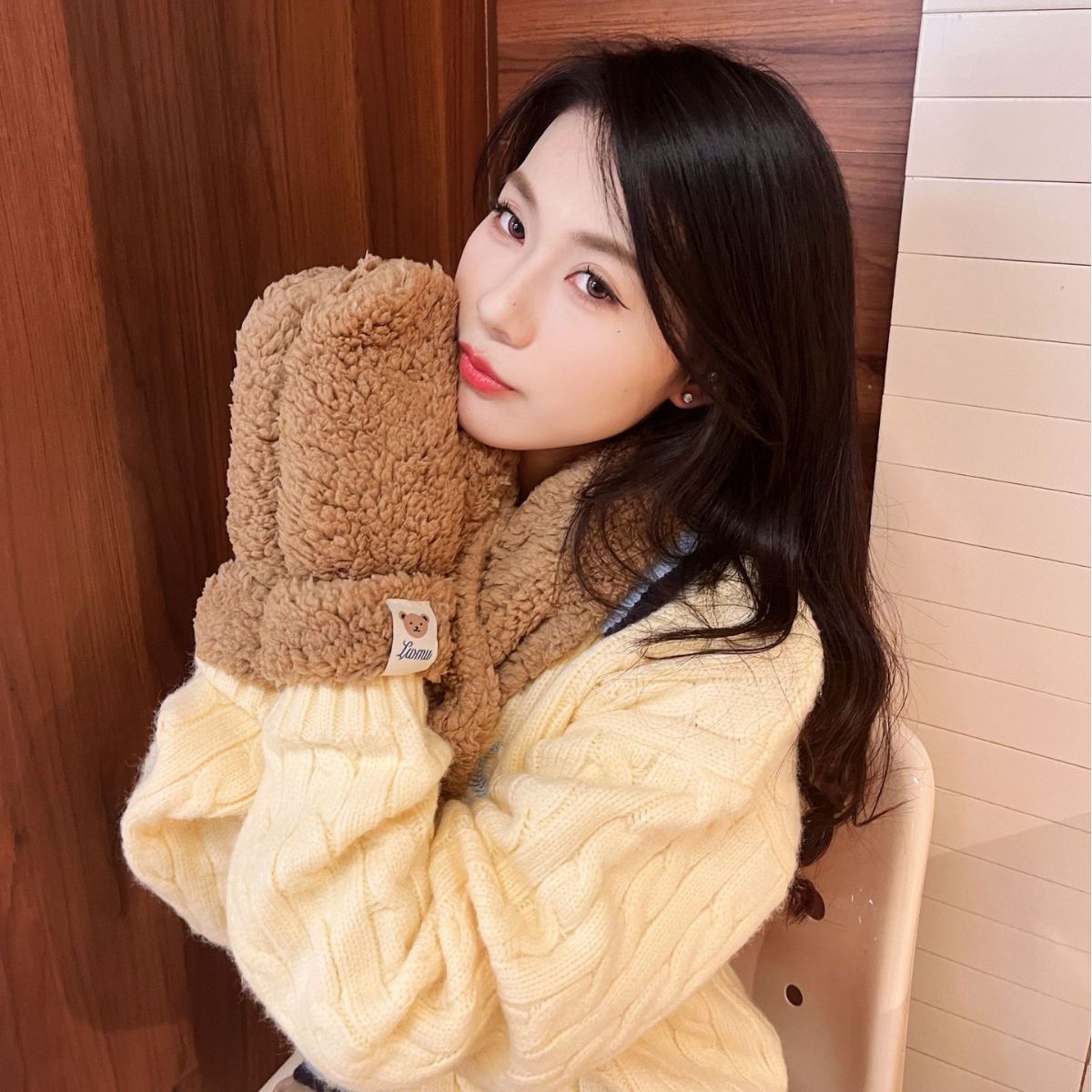 Bear Plush Cute Korean Style Mittens Gloves