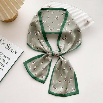 Women's Versatile Small Fashionable Long Decorations Ribbon Hair Scarfs