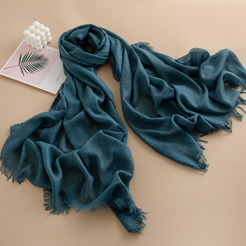 Women's Color Thin High-grade Long Air Conditioning Scarfs