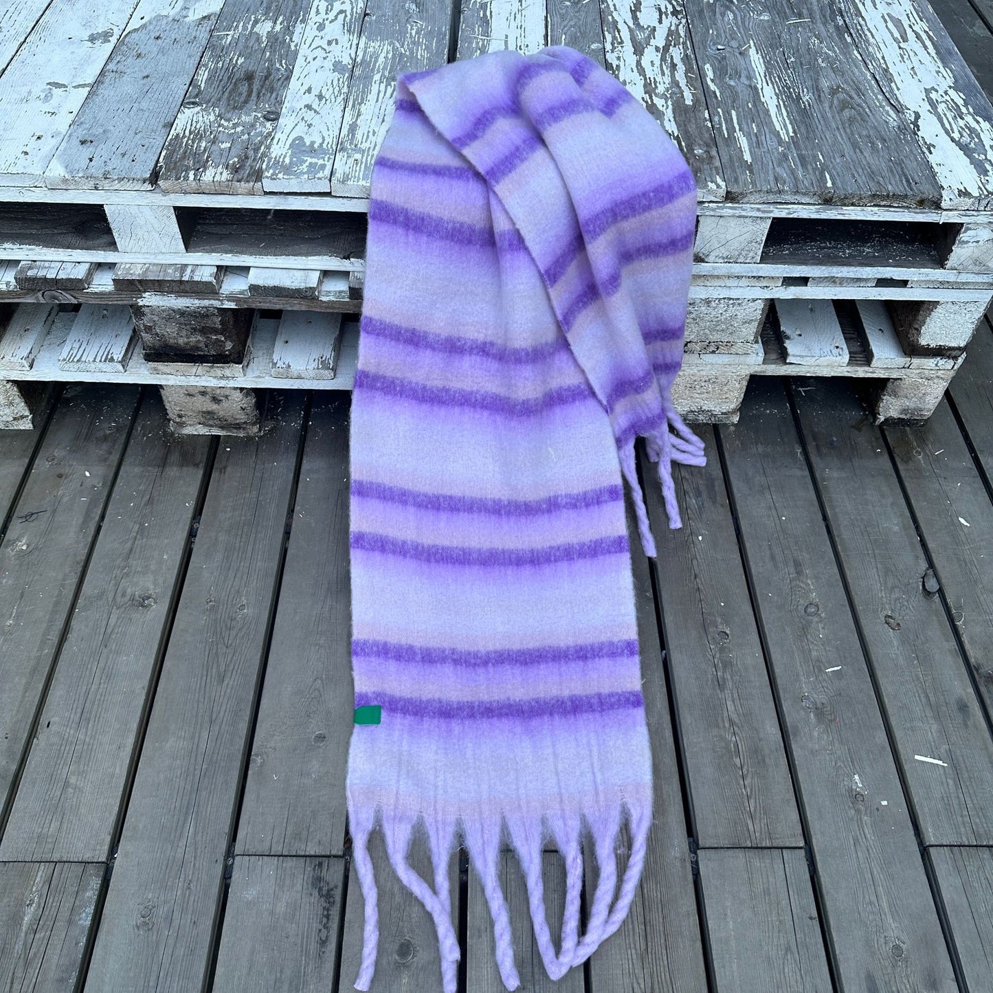 Simple High-grade Thickened Warm Tassel Plush Scarfs