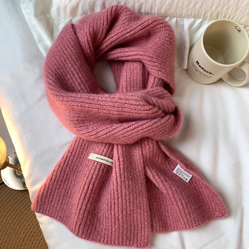 Women's Knitted For Winter Versatile Korean Style Scarfs