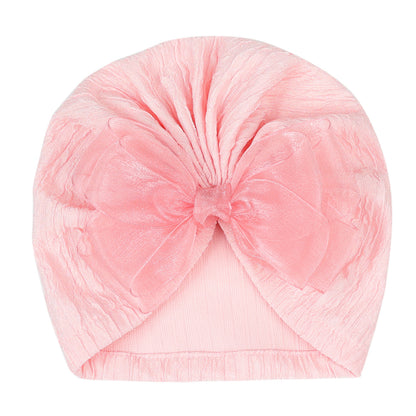 Hat Bow Solid Color Pearlescent Colors Kids' Headwear