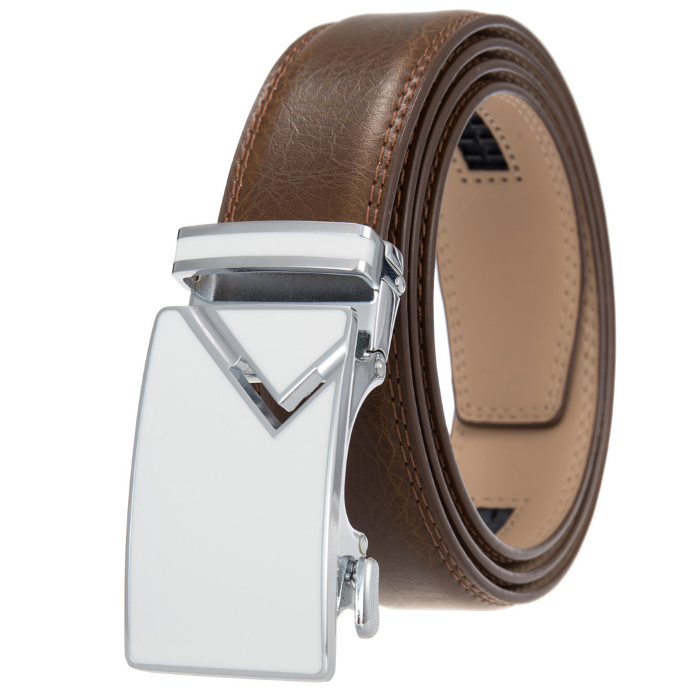 Men's Abrasive Buckle Leather Automatic Fashion Belts