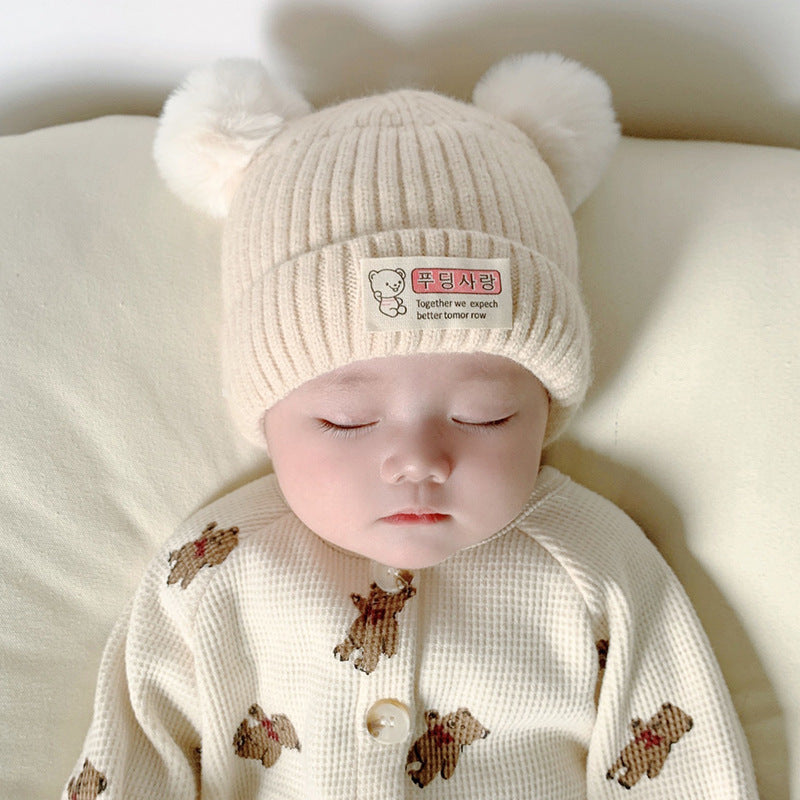 Hat Super Cute Born Beanie Male Kids' Headwear