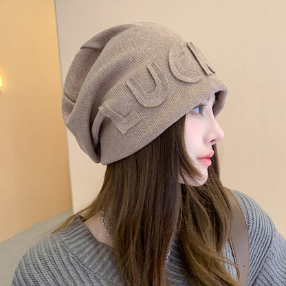 Women's Knitted Hat Thickened Keep Warm In Windproof Earflaps Korean Hats & Caps