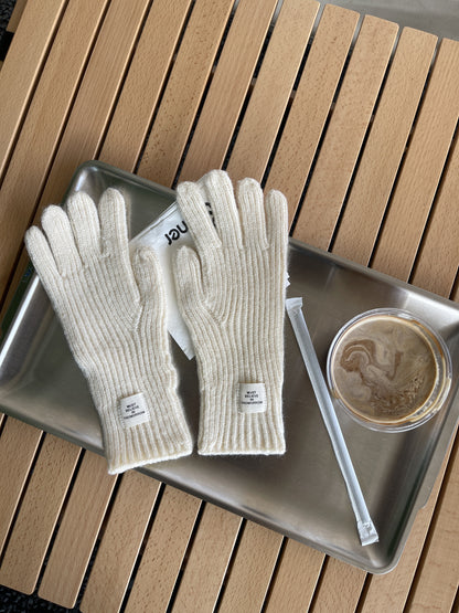 Women's Wool Knitted Cute Winter Warm Touch Gloves