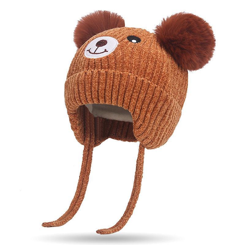 Warm Ear Protection Fleece-lined Woolen Hat Kids' Headwear