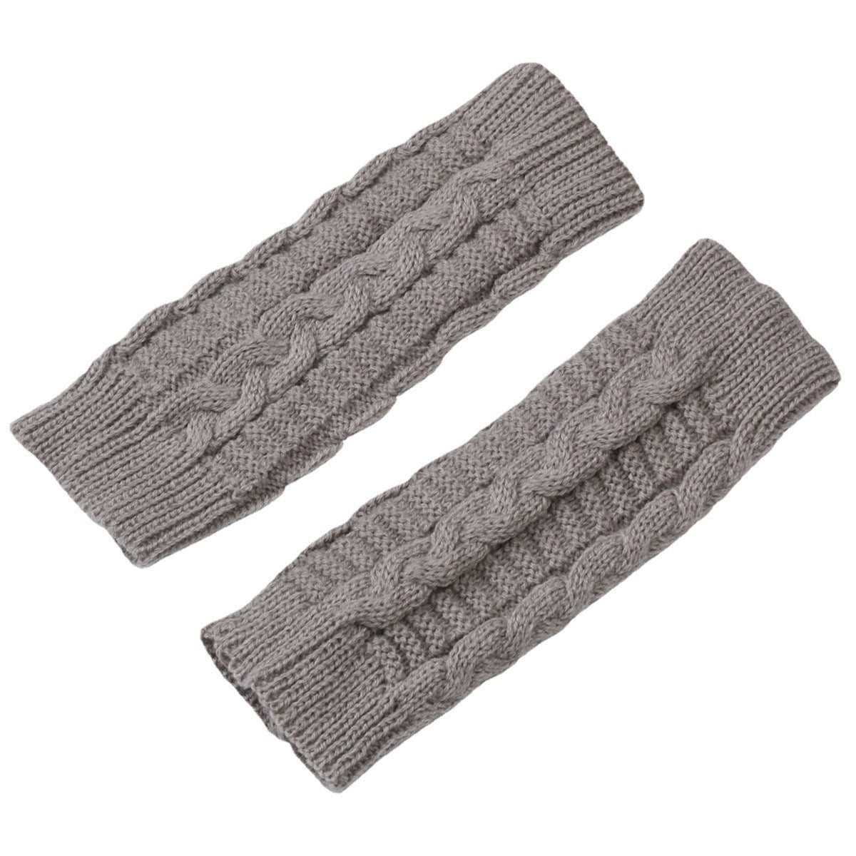 Women's & Men's Short Twist Fashion Korean Knitted Wool Exposed Gloves