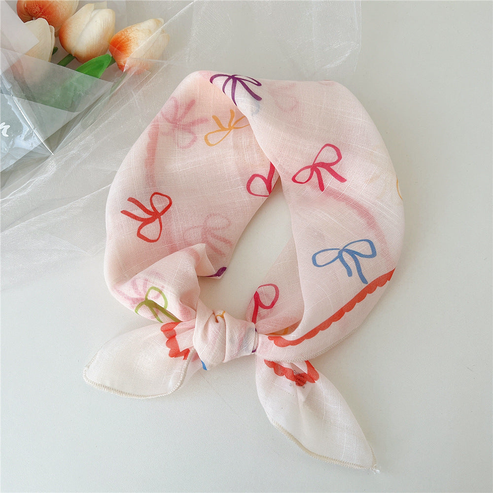 Women's Towel Silk Western Style Fashion Decorative Scarfs