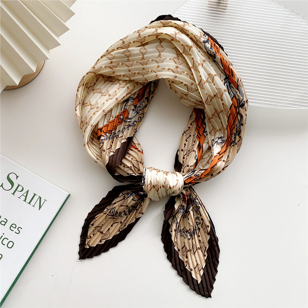 Women's Korean Style Western Fashion Decorative Professional Small Scarfs