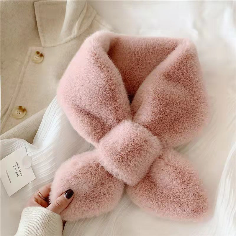 Thickened Fur Warm Collar Imitation Rabbit Scarfs