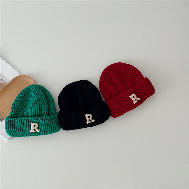 Children's Hat Boys Fashion Letters Skullcap Medium Kids' Headwear