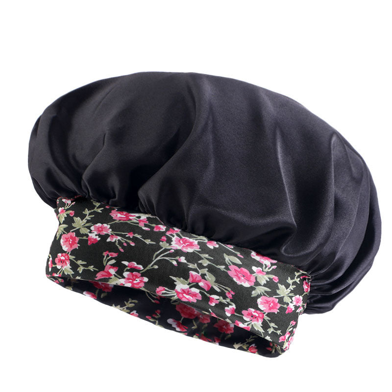 Children's Printed Wide-brimmed Headband Satin Round Nightcap Kids' Headwear