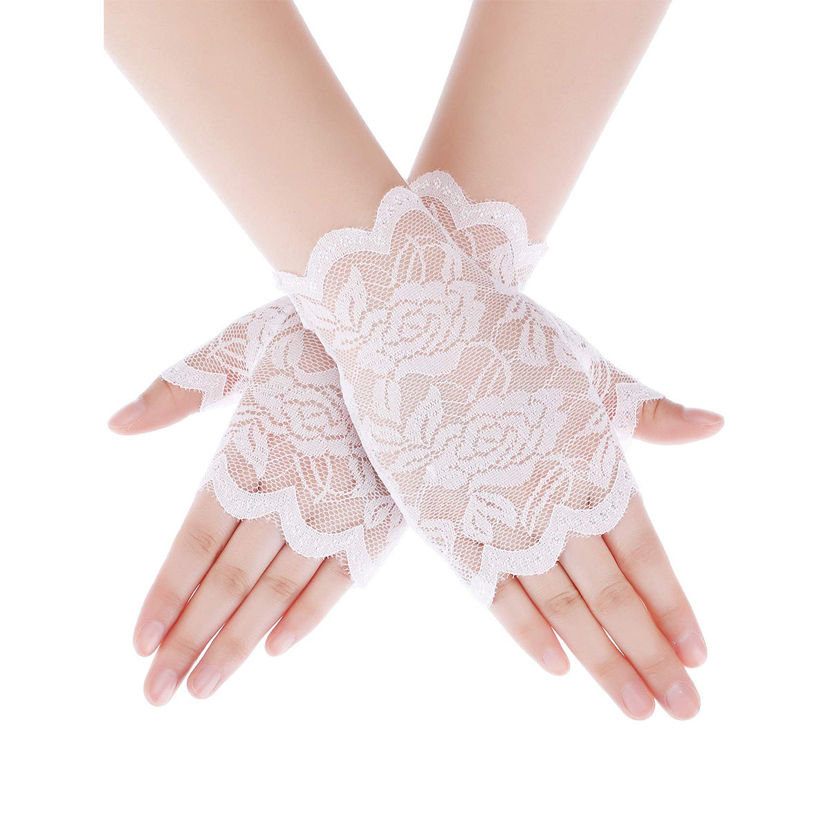 Lace Sun Protection Summer Open Driving Gloves