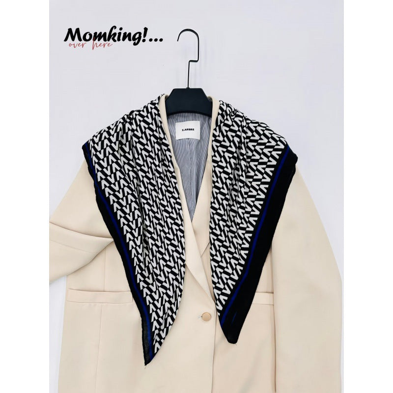 Korean Style Cotton Linen Thin Cape Scarfs