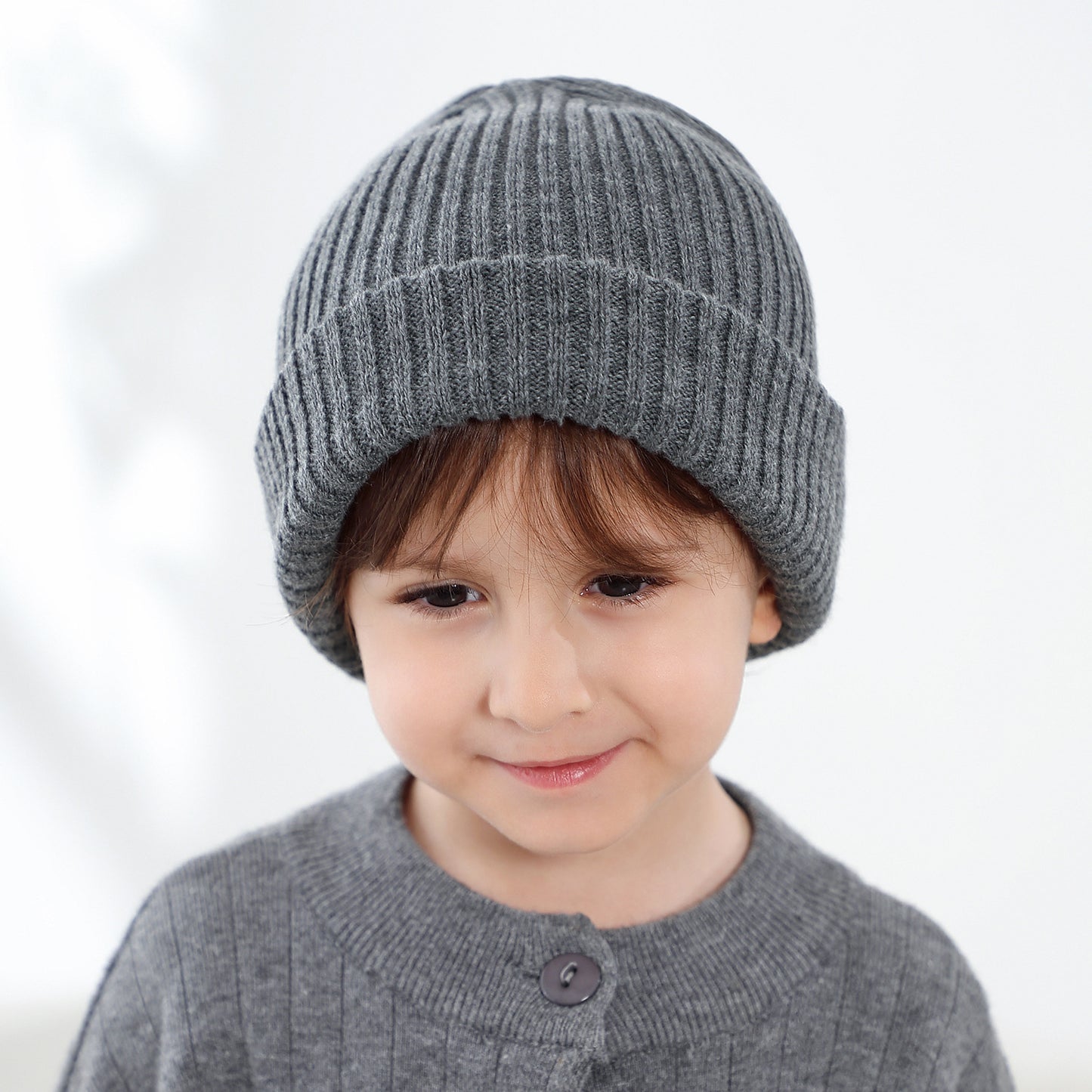 Children's Hat Warm Striped Mixing Colors Boys Kids' Headwear