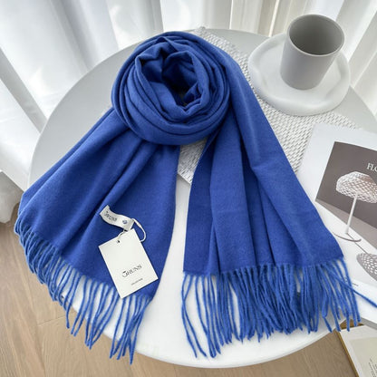 Women's Cashmere Texture Thickened Warm Korean Fashion Scarfs