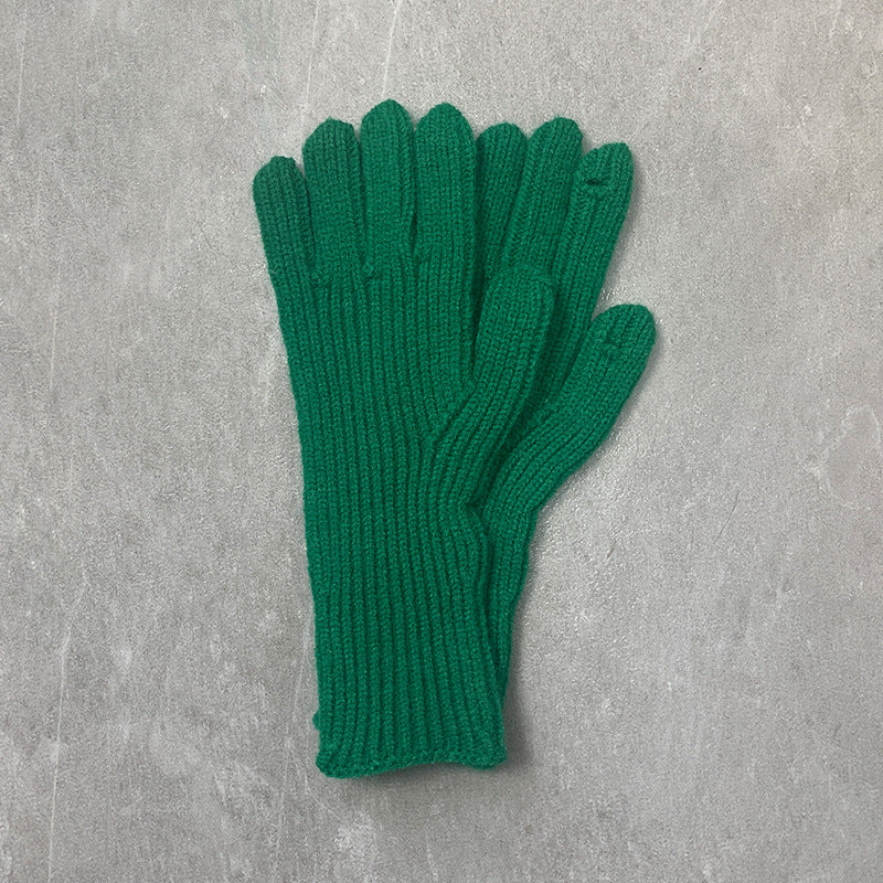 Women's & Men's Knitted For Warm Hole Open Finger Gloves