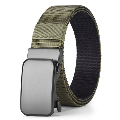 Men's Alloy Buckle Automatic Double-sided Stripe Body Belts