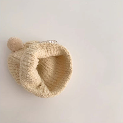 Cute Super Double Ball Bear Knitted Kids' Headwear