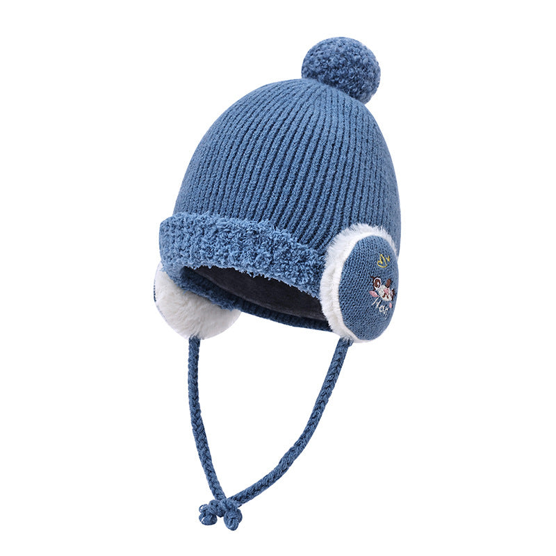 Children's Woolen Earflaps Lei Boy Knitted Winter Kids' Headwear