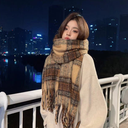 Women's & Men's High-grade Korean Style Versatile Cashmere Thickened Keep Scarfs