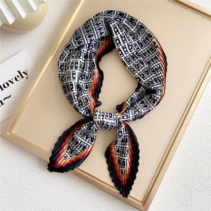 Women's Small Square Towel Versatile Decorative Silk Scarfs