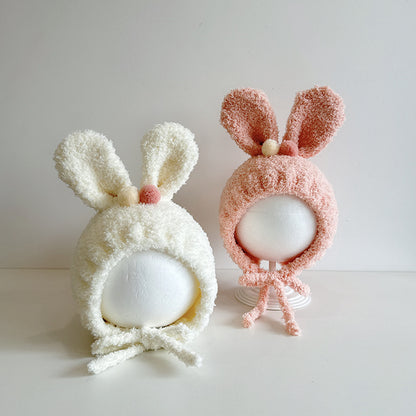 Born Hat Woolen Rabbit Ears Boy Kids' Headwear