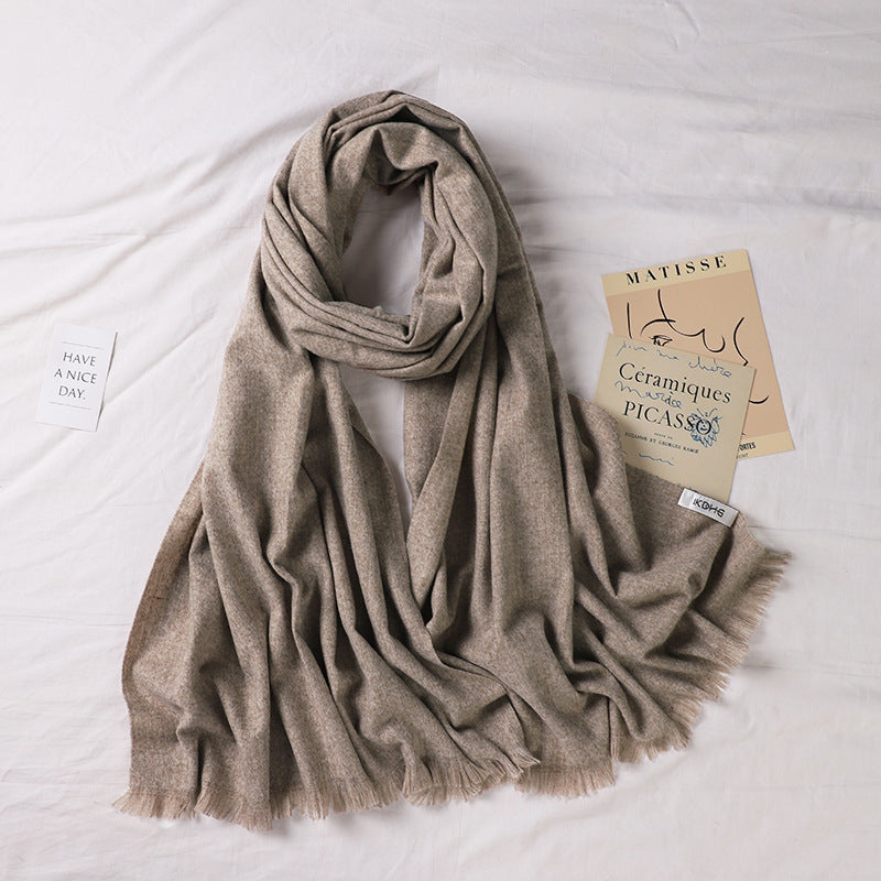 Women's Monochrome Korean Wild Candy Color Barbed Scarfs