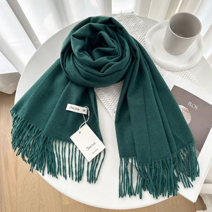 Women's Cashmere Texture Thickened Warm Korean Fashion Scarfs