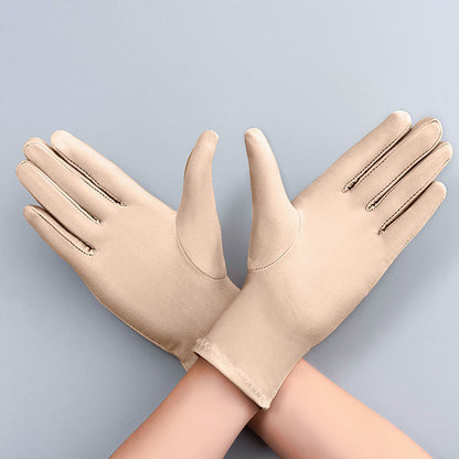 Women's & Men's Spandex High Elastic Stage Etiquette Thin Gloves