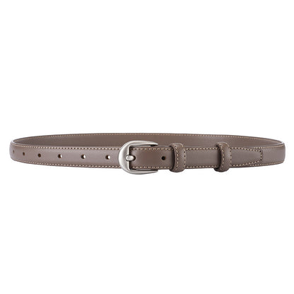 Women's Leather Texture Pin Buckle Simple Casual Belts