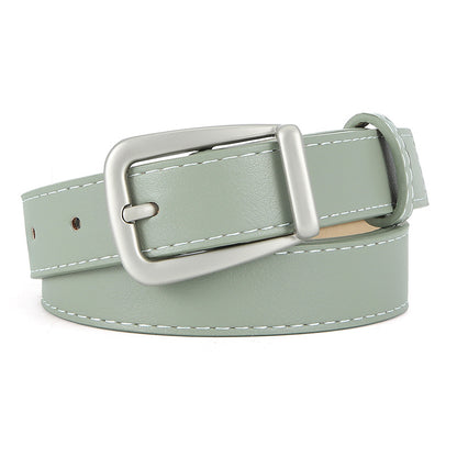 Women's Pin Buckle Thin Leather Waistband Personalized Belts