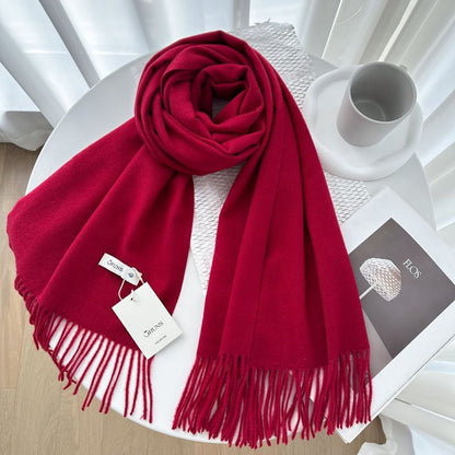 Women's Cashmere Texture Thickened Warm Korean Fashion Scarfs