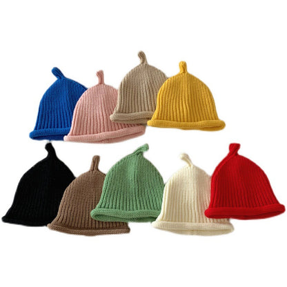 Color Small Woolen Hat Knitted Cute Kids' Headwear