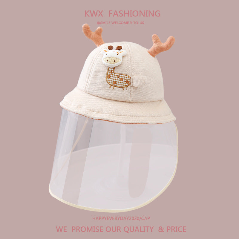 Children's Hat Protective Mask Bucket Male Female Kids' Headwear