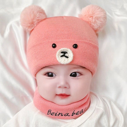 Women's & Men's For Two-piece Set Months Wool Winter Kids' Headwear