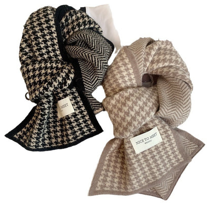 Style Thick Double-sided Warm Atmosphere Simple Scarfs