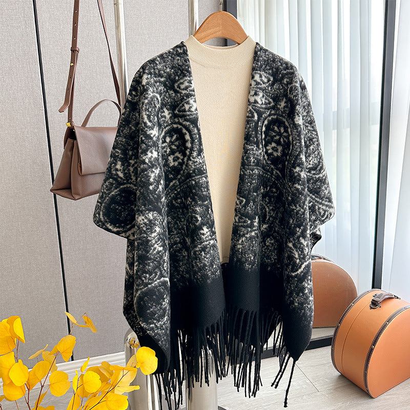 Women's Air Conditioning Shawl Outer Cloak Niche Scarfs