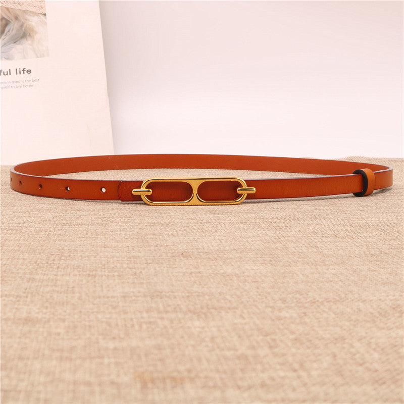 Women's Fashion Decoration Korean Jeans Smooth Buckle Belts