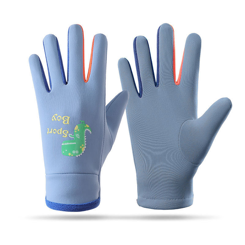 Children's Outdoor Sports Cycling Cold Protection Waterproof Gloves