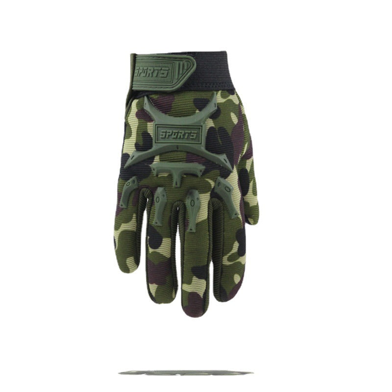 Children's Seal Boys Sports Fitness Full Finger Free Soldier Gloves