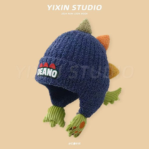 Earmuffs Hat Knitted Korean Warm Boys Winter Windproof Kids' Headwear