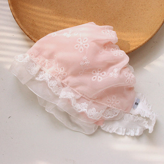 Hat Female Cradle Pure Cotton Hollow Out Kids' Headwear