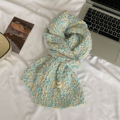 Macaron Comfortable Solid Color Beanie Wool Scarfs