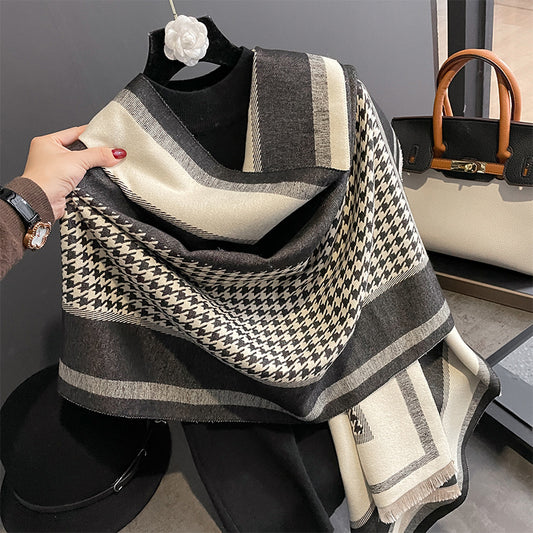 Women's Letter Artificial Cashmere Korean Jacquard Shawl Scarfs