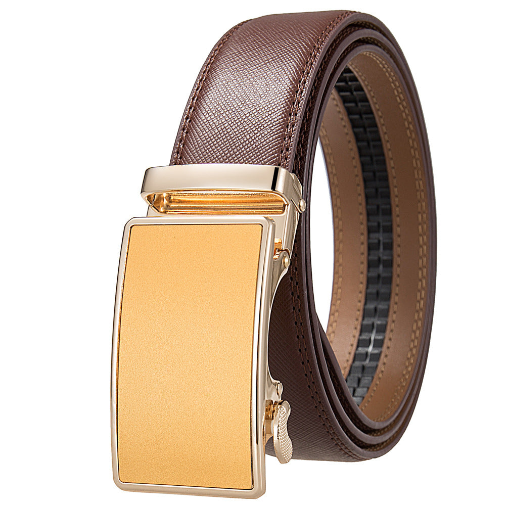 Men's Durable Versatile Automatic Buckle Cowhide Belts