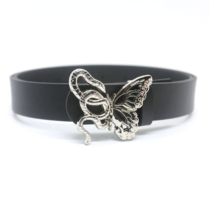 Snake Butterfly Buckle Jeans Skirt Shaped Accessory Belts