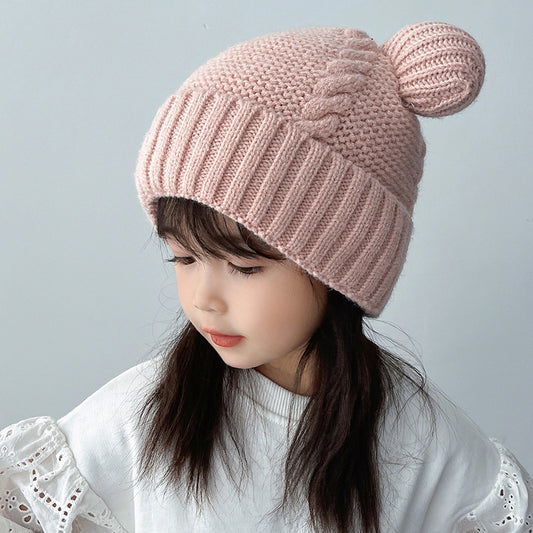 Children's Bear Ear Hat Woolen Comfortable Boys Kids' Headwear