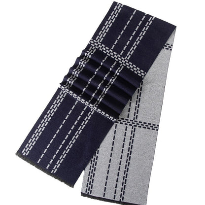 Men's Artificial Cashmere Business Casual British Lattice Scarfs